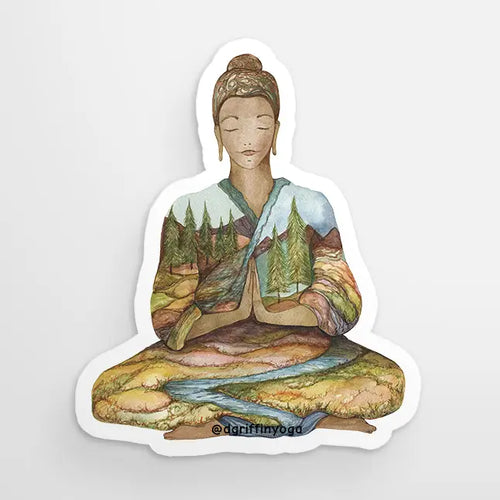 Mountain Buddha Sticker