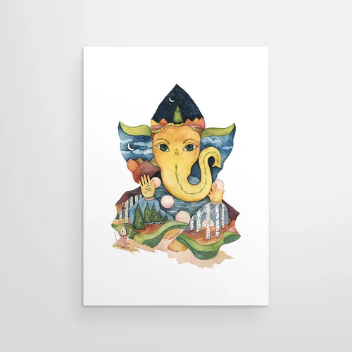 Mountain Ganesha Greeting Card