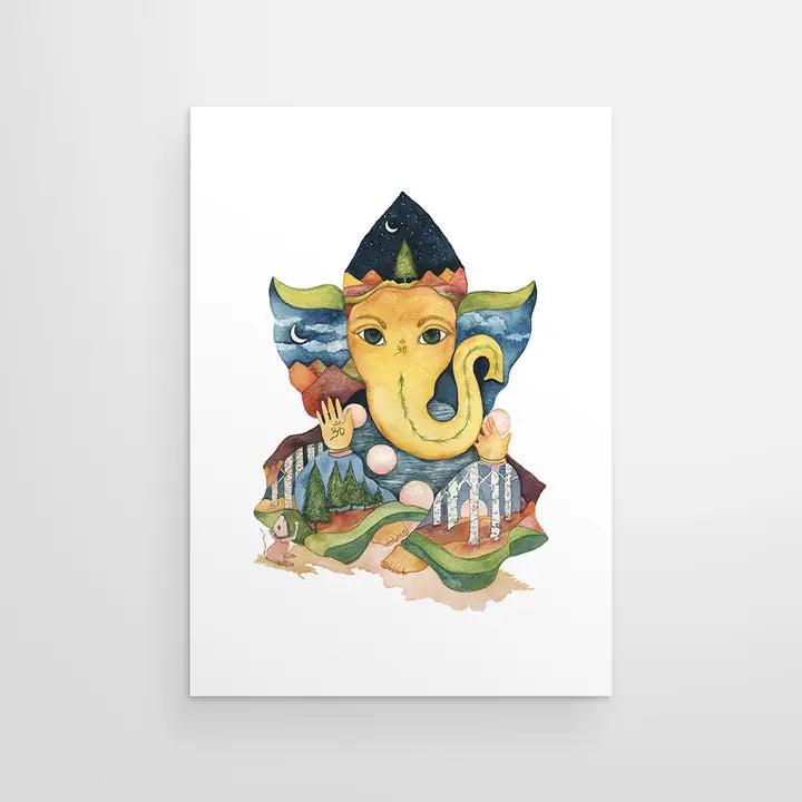 Mountain Ganesha Greeting Card
