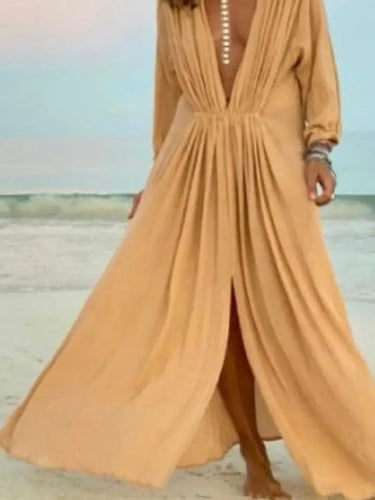 Nomad Peach Gauze Dress