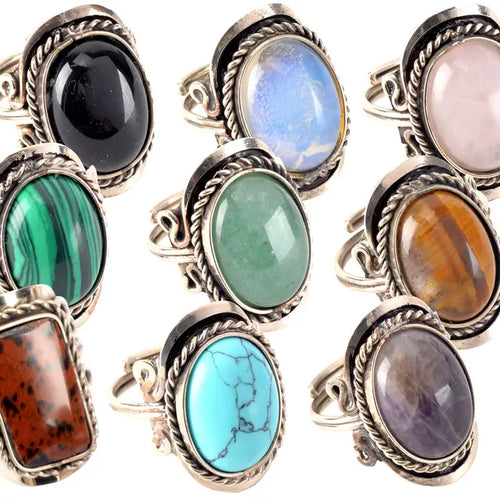 Oval Stone Adjustable Ring