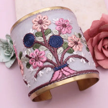 Load image into Gallery viewer, Embroidered Cuff Bracelet