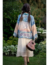 Load image into Gallery viewer, Peace Out with Doves Cropped Kimono