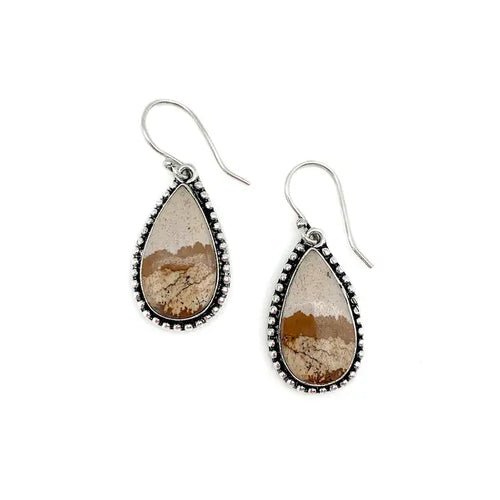 Picture Jasper Earrings