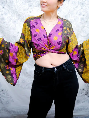 Bell Sleeve Tie Top