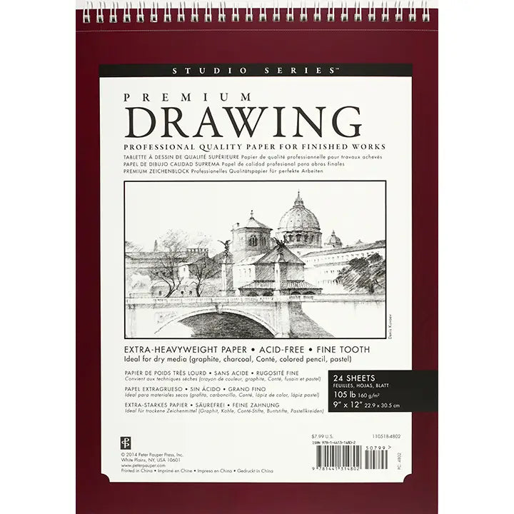 Premium Drawing Pad 9 X 12