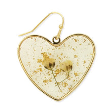 Load image into Gallery viewer, Queen Anne&#39;s Lace Dried Flower Earrings