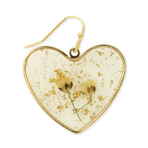 Queen Anne's Lace Dried Flower Earrings