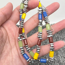 Load image into Gallery viewer, Resin &amp; Hematite Beaded Necklace