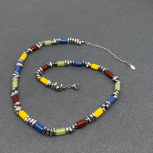 Load image into Gallery viewer, Resin &amp; Hematite Beaded Necklace