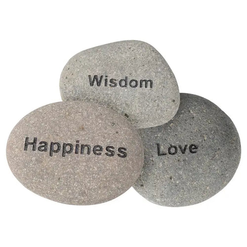 River Stones with Affirmations