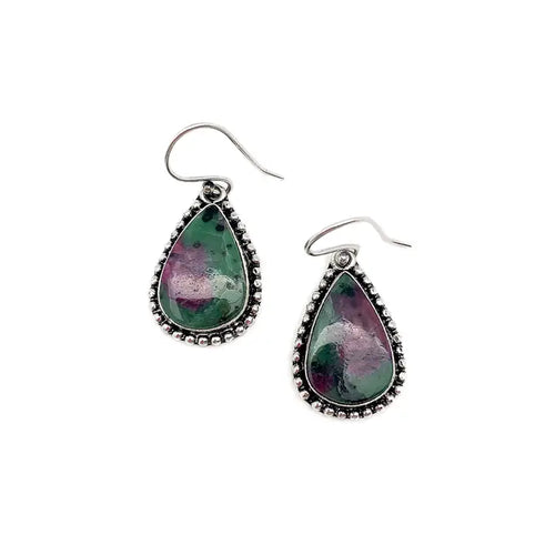 Ruby Zoisite Earrings