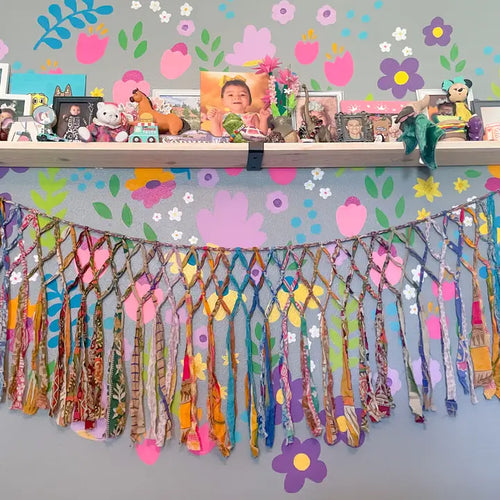 Saree Macrame Banner