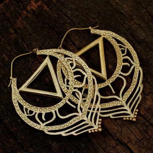 Brass Shakti Kona Earring