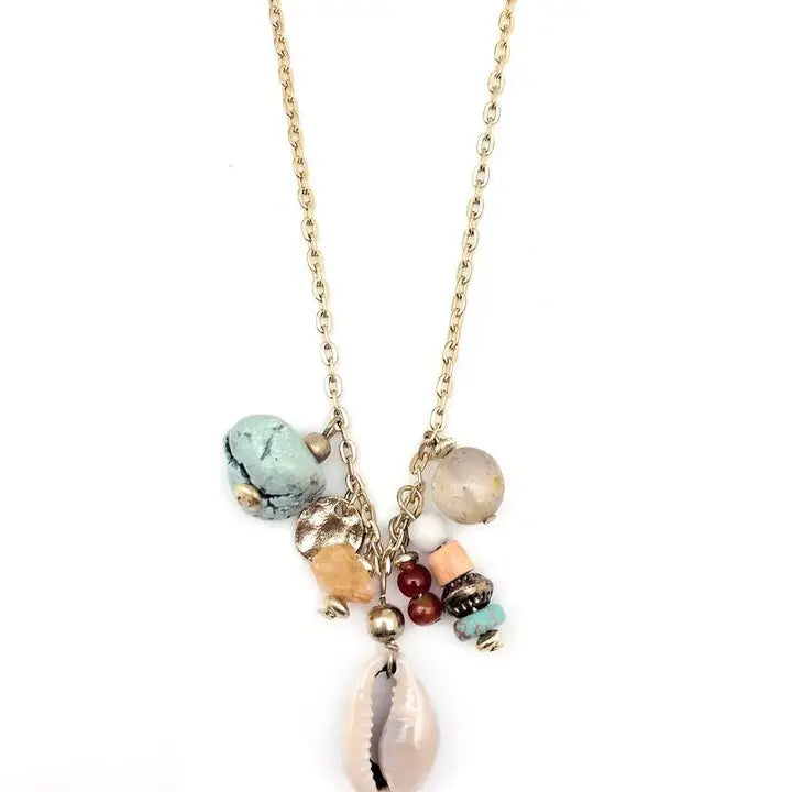 Shell Cluster Short Necklace