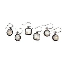 Load image into Gallery viewer, Small Moonstone Earrings