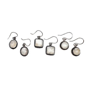 Small Moonstone Earrings