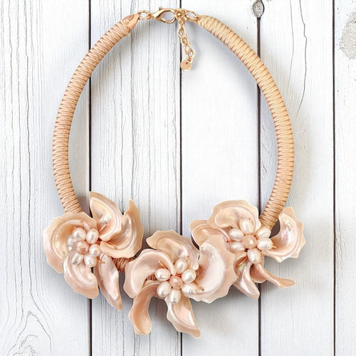 Spiral Flower Necklace