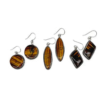 Load image into Gallery viewer, Tiger Eye Earrings