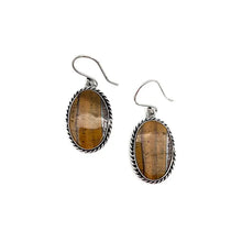 Load image into Gallery viewer, Tiger Eye Earrings