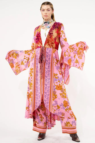 Vintage Rose Aurela Kimono