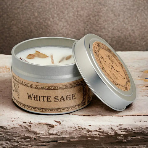 White Sage Botanical Travel Tin Candle