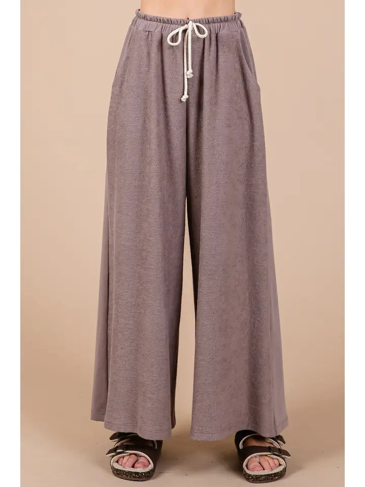 Wide Leg Cotton Sweatpants