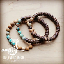 Load image into Gallery viewer, Wood &amp; Imperial Jasper Stacked Bracelet