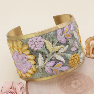 Embroidered Cuff Bracelet