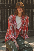 Load image into Gallery viewer, Double Gauze Plaid Oversized Button-Down Shirt