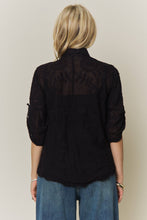 Load image into Gallery viewer, BOHO EMBROIDERED BUTTON-DOWN TOP
