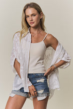 Load image into Gallery viewer, BOHO EMBROIDERED BUTTON-DOWN TOP