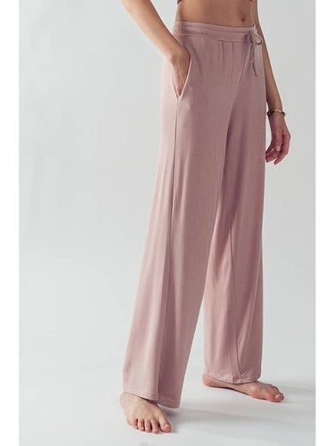 Snuggle Up Comfy Pants - Rose