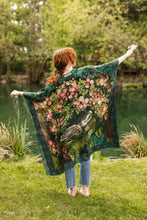 Load image into Gallery viewer, The Daydreamer Goddess Duster Kimono w/ Roses &amp; Rabbits