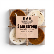 Load image into Gallery viewer, I Am Strong Tealights | Confidence &amp; Empowerment Candles