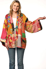 Load image into Gallery viewer, Reversible Cotton Kantha Kimono Jacket