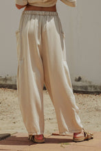 Load image into Gallery viewer, Washed Denim Utility Wide Leg Pants With Cargo Pockets
