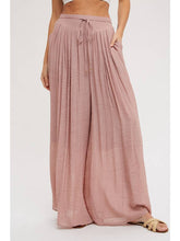 Load image into Gallery viewer, Elastic Drawstring Wide-Leg Pants