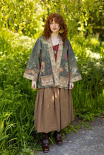 Load image into Gallery viewer, The Messenger Fleece Cottage Cardigan Jacket w/ Joan of Arc