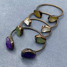 Load image into Gallery viewer, Vintage Natural Stone Retro Adjustable Cuff Bangle