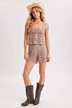 Load image into Gallery viewer, SHEER CROCHET SLEEVELESS SQAURE NECK TOP