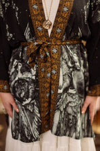 Load image into Gallery viewer, The Guardians Matineé (mid-length) duster w/ angels &amp; moon
