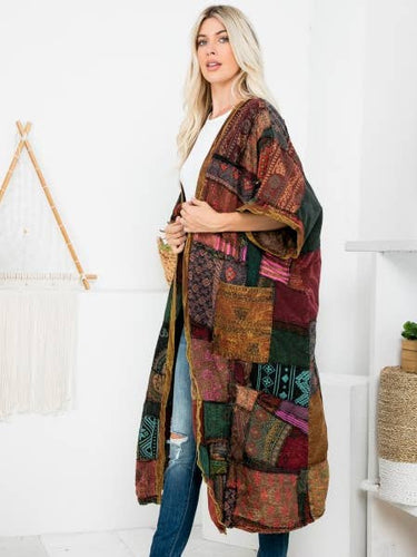 Long Patchwork Jacket