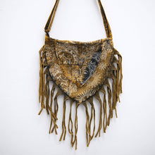 Load image into Gallery viewer, Celestial Stonewashed Crossbody Fringe Bag
