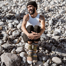 Load image into Gallery viewer, Honey Bee Crew Socks| USA Made Giveback Socks for Polinators