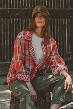 Load image into Gallery viewer, Double Gauze Plaid Oversized Button-Down Shirt