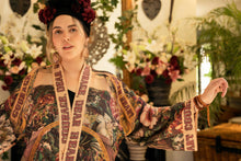 Load image into Gallery viewer, Courage Dear Heart Pixie Duster Crop Kimono w/ Sacred Heart