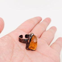 Load image into Gallery viewer, Vintage Natural Stone Amorphous Crystal Adjustable Ring