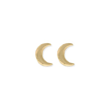 Load image into Gallery viewer, Literary Quotes Crescent Moon Post Earrings