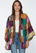 Load image into Gallery viewer, Reversible Kantha Silk Kimono Jacket